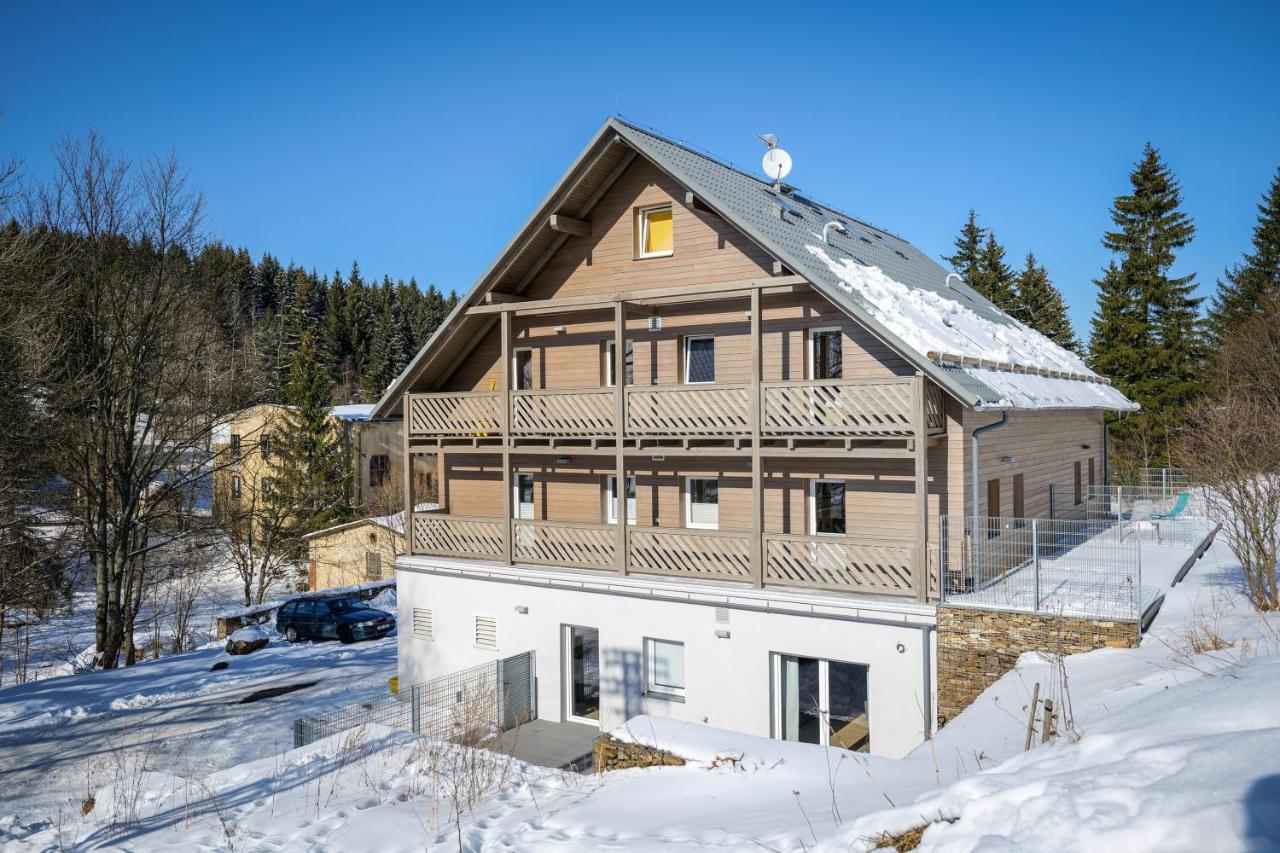 Krusnohorske Strane Lägenhet Loučná pod Klínovcem Exteriör bild