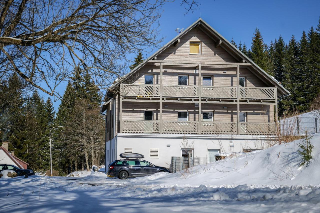 Krusnohorske Strane Lägenhet Loučná pod Klínovcem Exteriör bild